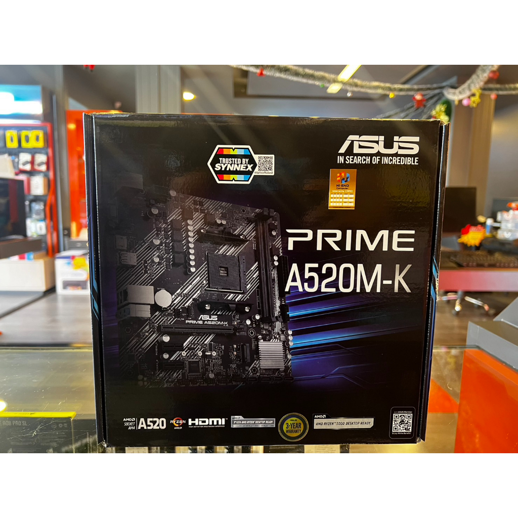 เมนบอร์ด ASUS PRIME A520M-K