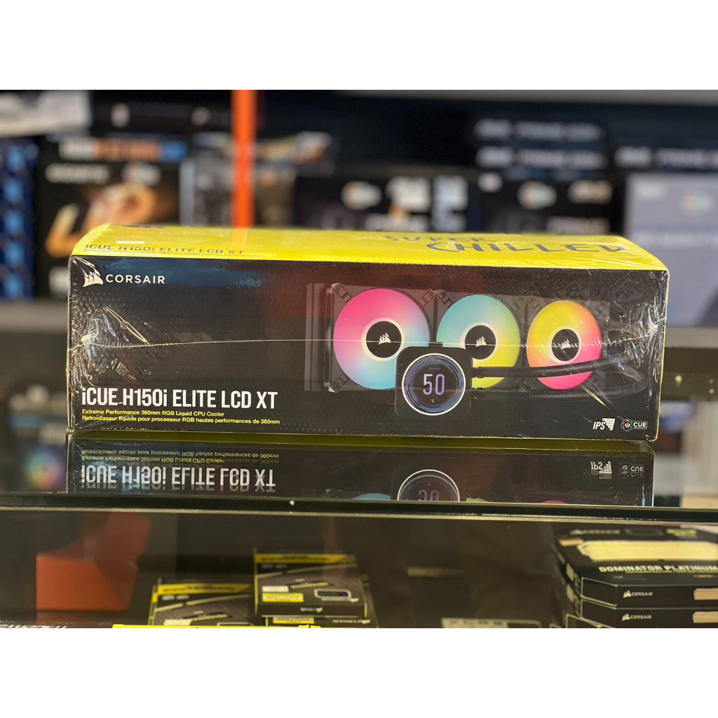 Corsair iCUE H150i Elite LCD XT Black 360mm 3x AF120 RGB Elite Fan Liquid Cpu Cooler