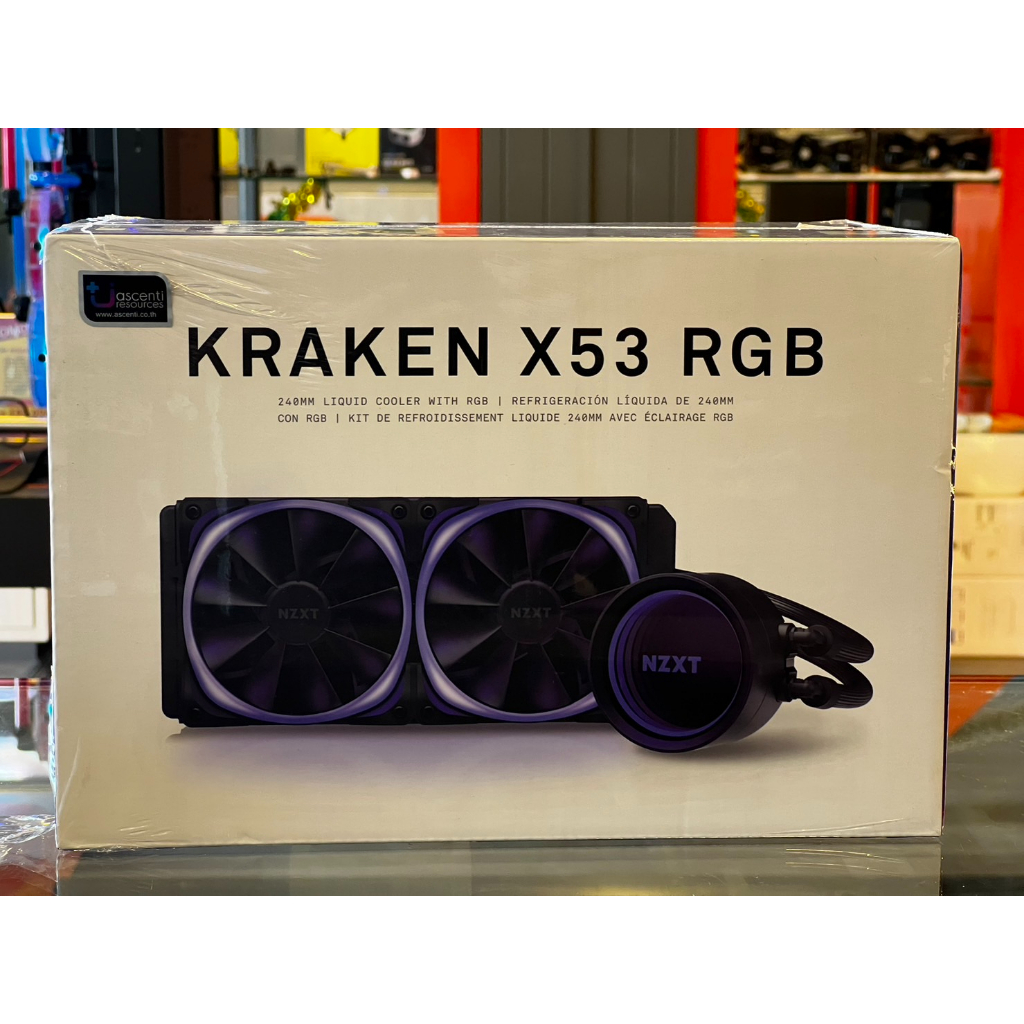 สีดำ NZXT KRAKEN X53 RGB BLACK - 240MM LIQUID COOLER WITH RGB