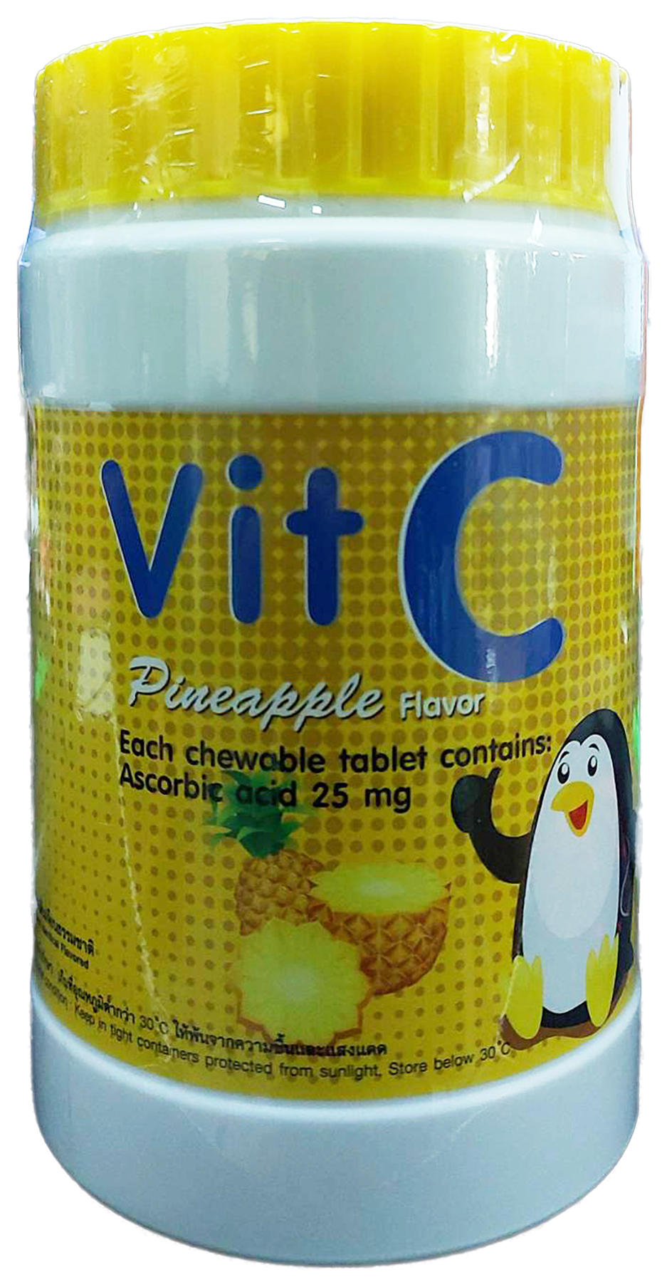 VIT C 25 mg Pineapple Flavour Tablets (1000) (KRE)