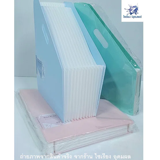 Deli B41102 แฟ้มตั้งโต๊ะ 13 ช่อง สีพาสเทลขนาด A4