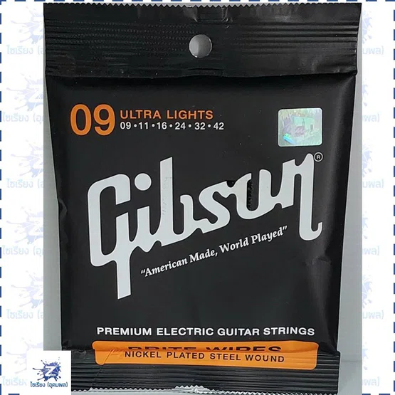 สายกีตาร์ Gibson ไฟฟ้าชุด  (1 ชุด บรรจุ 6 เส้น)