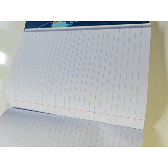 สมุดจด ลายเส้น ปกอ่อน  160x235mm  60แกรม 100 แผ่น  ยี่ห้อ MENGHUA    1 เล่ม คละลาย