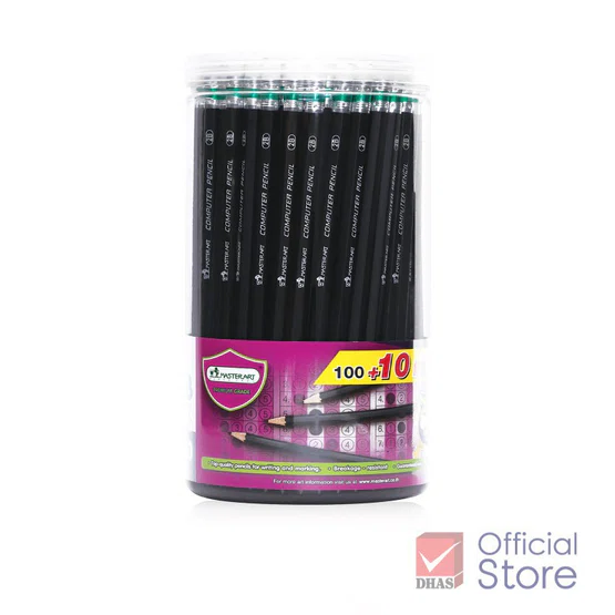 Master Art ดินสอ ดินสอดำ 2B กล่องละ 100+10 แท่ง  จำนวน 1 กล่อง  (2B computer pencil)