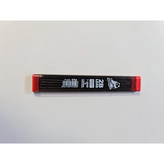 ไส้ดินสอ 2B 2mm (ไส้กลม) Super panda (GENVANA) 6 ไส้ ยาว 12 ซม. (333) ไส้ดินสอกด ไส้ดินสอ2.0 ไส้ดินสอ2.0มม.