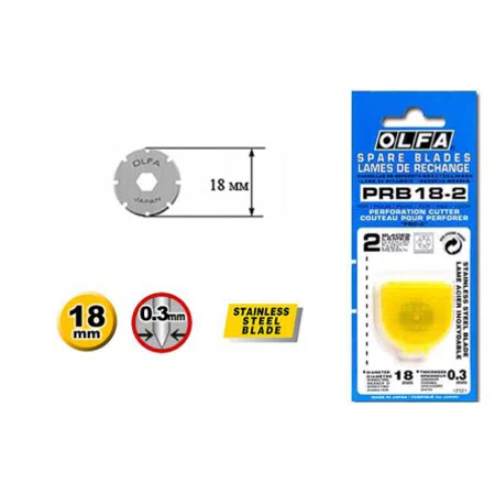 OLFA Rotary cutter  คัตเตอร์โรตารี่ รุ่น PRC-2 ตัดปรุ  1 ชิ้น