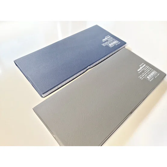 สมุดบัญชีปกพลาสติกอย่างดี ยี่ห้อ Mayflower 95x205mm 60แกรม 120 แผ่น รุ่น M220/200  1 เล่ม
