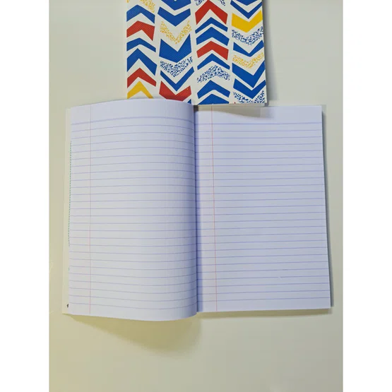 สมุดจด ลายเส้น ปกอ่อน  160x235mm  60แกรม 80 แผ่น  ยี่ห้อ MENGHUA   1 เล่ม คละลาย
