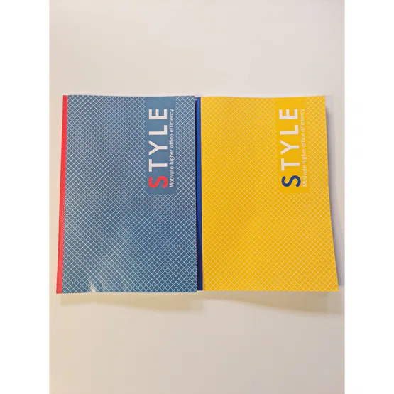 สมุดจด ลายเส้น ปกอ่อน  160x235mm  60แกรม 80 แผ่น  ยี่ห้อ MENGHUA    1 เล่ม คละลาย