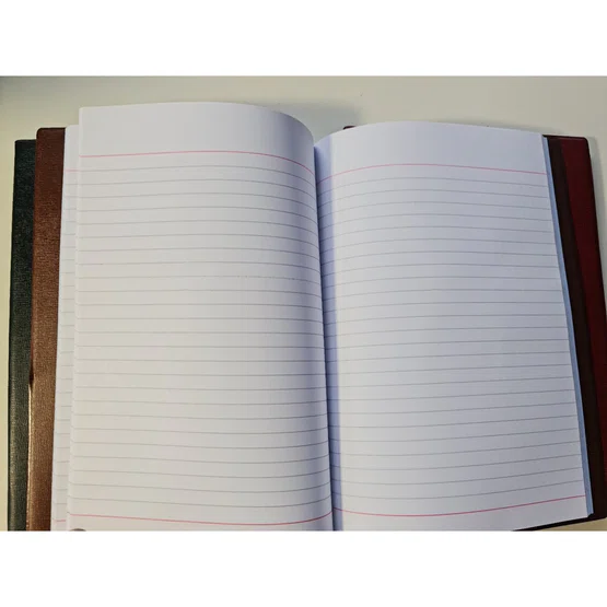 สมุดบันทึกปกหนัง Mayflower  รุ่น M949/100  80แกรม 60 แผ่น  175x255mm 1 เล่ม คละสี