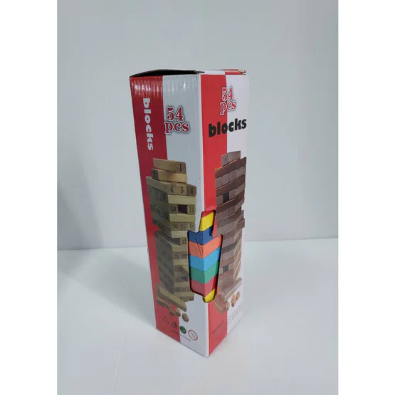เกมตึกถล่ม(สี ) 54 pcs blocks