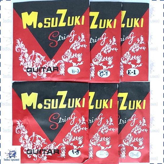 สายกีต้าร์โปร่งชุด  Suzuki  ( 1 ชุด มี 6 สาย)