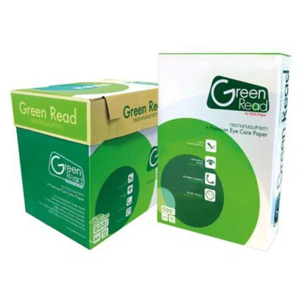 (1 รีม)[500แผ่น] กระดาษถ่ายเอกสาร ถนอมสายตา A4 80 แกรม ตรา Green read eye care copy paper
