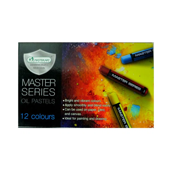 สีชอล์ก 12 สี ตรา Master Art รุ่น Master series Oil Pastels