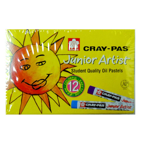 สีชอล์ก 12 สี ตรา Sakura Oil Pastels