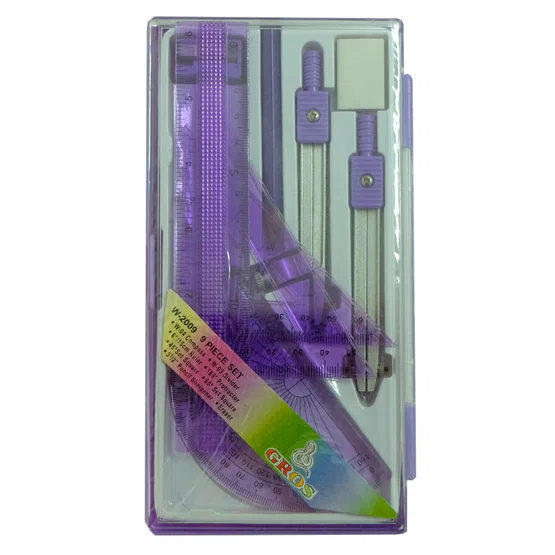 ชุดเรขาคณิต รุ่น W-2009 Geometric tool set