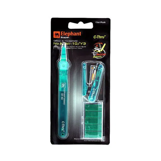 ชุดอุปกรณ์เย็บกระดาษ mini-10/Y3 ตราช้าง stapler