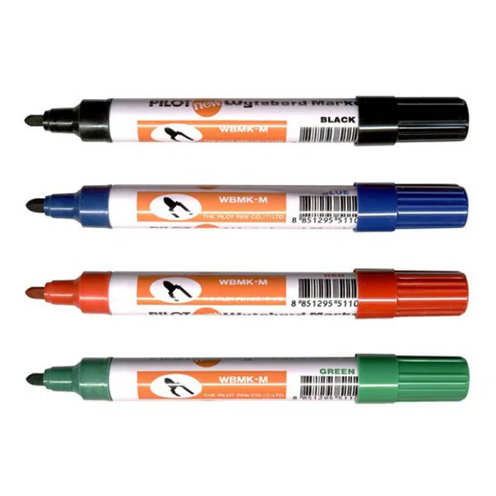 ชุดปากกาไวท์บอร์ด 6สี ตรา PILOT หัวกลม