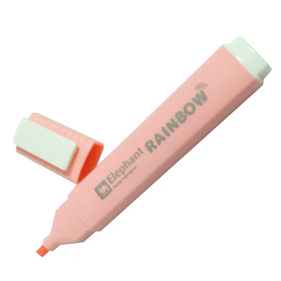 ชุดปากกาเน้นข้อความ 6 สีพาสเทล ตรา ช้าง Pastel Highlighter