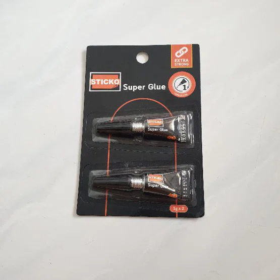 Elephant Super glue STICKO 1 กรัม แพ็ค 2 ชิ้น