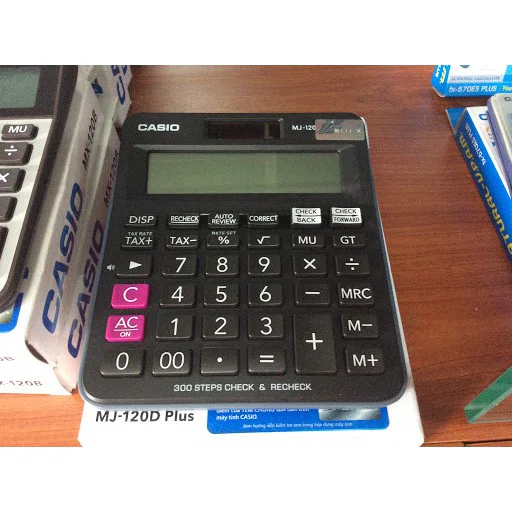 Casio MJ-120D PLUS เครื่องคิดเลขตั้งโต๊ะ 12หลัก ของใหม่ ของแท้รับประกัน2ปีจากCMG