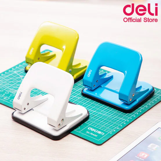 ที่เจาะกระดาษ Deli Paper Punch 0137 เจาะกระดาษได้ 20 แผ่น