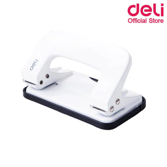 Deli 0136 2-Hole Punch เครื่องเจาะรูกระดาษ 10 แผ่น  1 ชิ้น