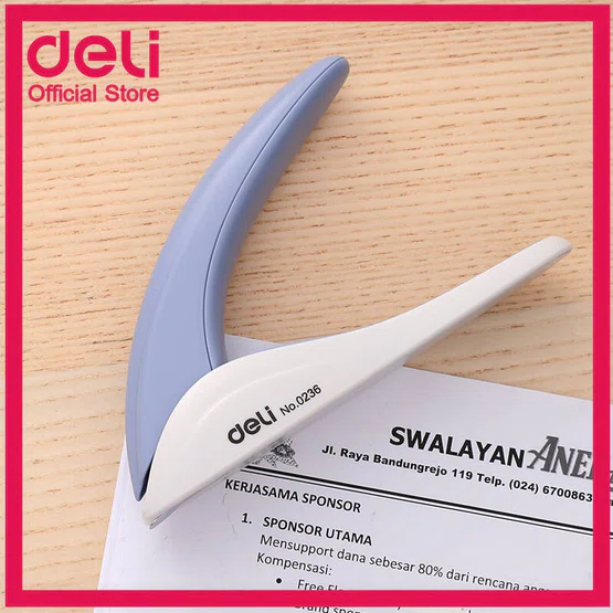 Deli 0236 Heavy Staple Remover ที่ถอนลวดเย็บกระดาษ (คละสี 1 ชิ้น)