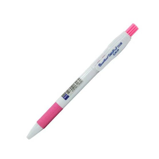 QUANTUM ปากกาลูกลื่น แบบกด 0.8 มม. รุ่น Geloplus Grip 008 สีน้ำเงิน