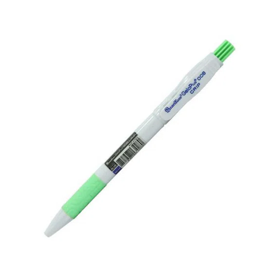 QUANTUM ปากกาลูกลื่น แบบกด 0.8 มม. รุ่น Geloplus Grip 008 สีน้ำเงิน