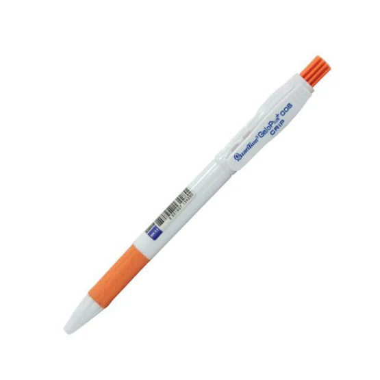 QUANTUM ปากกาลูกลื่น แบบกด 0.8 มม. รุ่น Geloplus Grip 008 สีน้ำเงิน