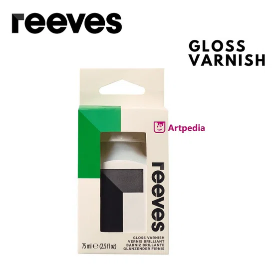 REEVES gloss varnish น้ำยาเคลือบภาพ ขนาด 75ml  1 ขวด  267599