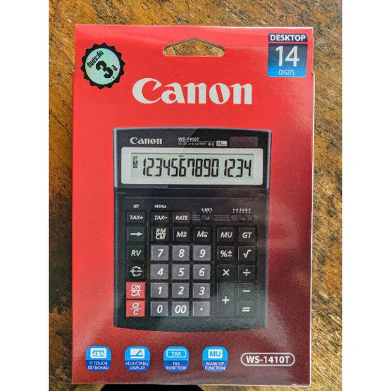 WS-1410T เครื่องคิดเลขตั้งโต๊ะ Canon 14 หลัก (ของแท้)