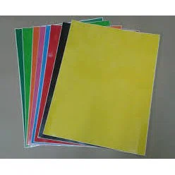 สติ๊กเกอร์ PVC แผ่นใหญ่ สีธรรมดา แพ็คละ5แผ่น Color PVC Sticker 5 sheets/ pack