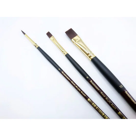 พู่กันสีอะคริลิค ชุด 3 ด้าม #143 Renaissance Artist Acrylic Brush set
