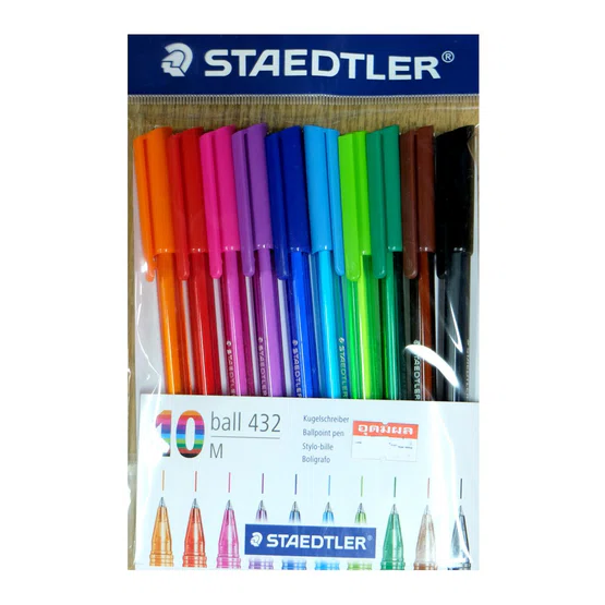 ชุดปากกาลูกลื่น 10 สี Staedtler 10 Ball M 432