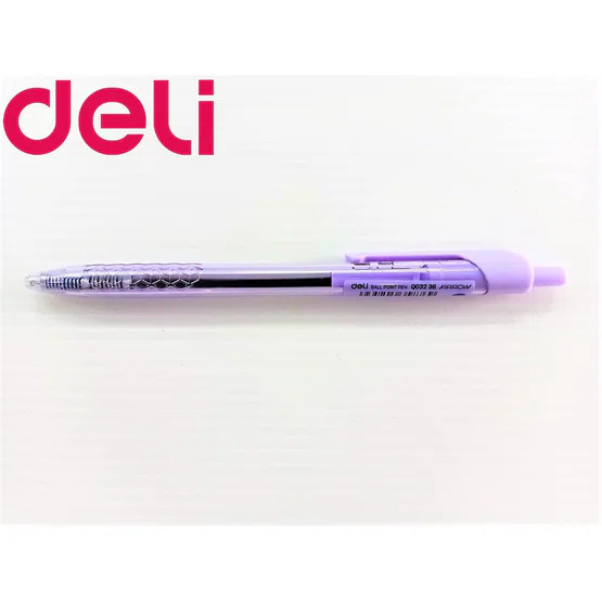 ปากกาลูกลื่น หมึกน้ำเงิน เส้น 0.7mm Deli รุ่น Arrow Q03236 Ball point pen