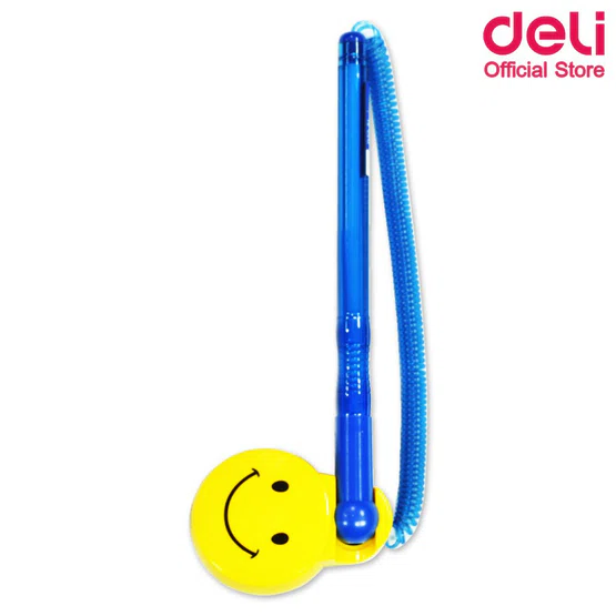 ปากกาลูกลื่นแบบตั้งโต๊ะ Deli รุ่น Q50-BL หมึกน้ำเงิน ขนาด 0.7mm 1 แท่ง