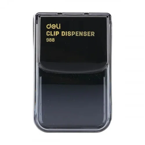 กล่องใส่คลิป กล่องใส่ลวดเสียบกระดาษแบบมีแม่เหล็ก หยิบใช้สะดวก (คละสี) Deli Clip dispenser 988