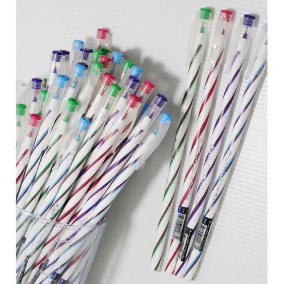ปากกาลูกลื่น Quantum Skate 111 White Plus น้ำเงินด้ามยาว 0.5mm   50 แท่ง/กระปุก