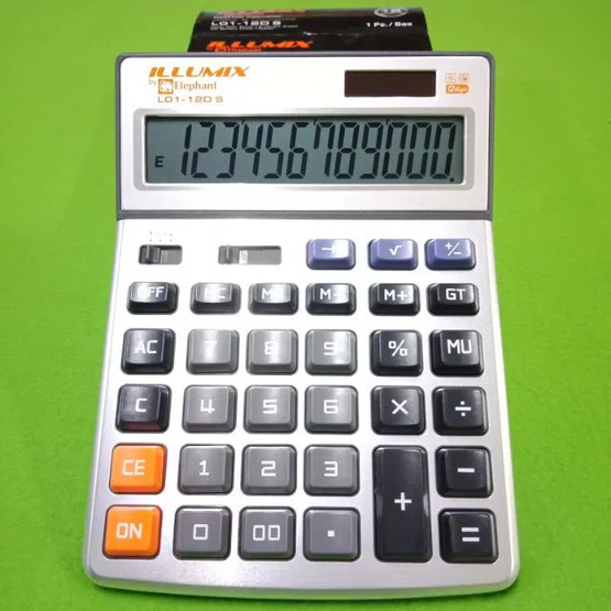 เครื่องคิดเลข รุ่น L01-12D S ตราช้าง
