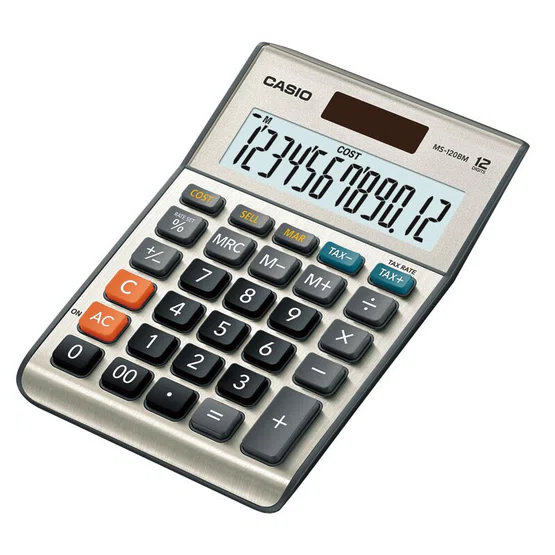 เครื่องคิดเลข คาสิโอ Casio MS -120BM (รับประกัน 2 ปี) ของแท้