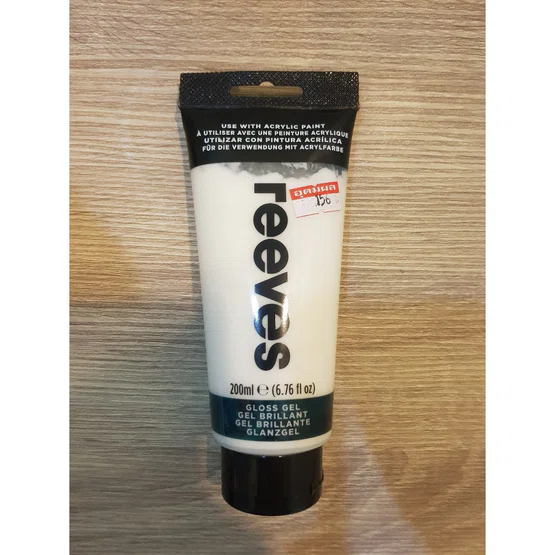Reeves GLOSS GEL 200ml  ใช้กับภาพจากสี Acrylic #270698