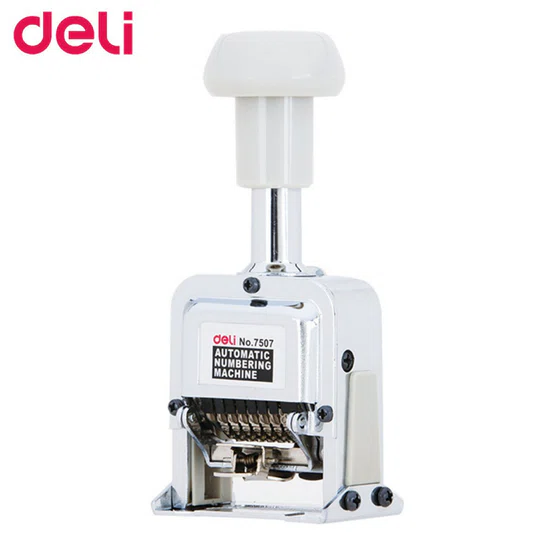 เครื่องตีเบอร์ 7 หลัก Deli 7507 Numbering Machine