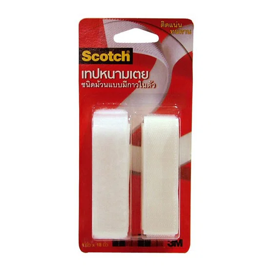 Scotch เทปหนามเตยแบบม้วน ขาว สก๊อตช์  1x18 นิ้ว
