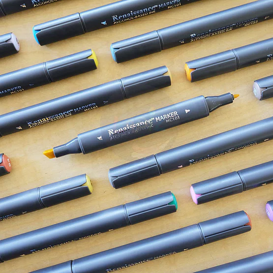 ปากกามาร์คเกอร์ 2 หัว Renaissance Marker ALCOHOL-BASED INK