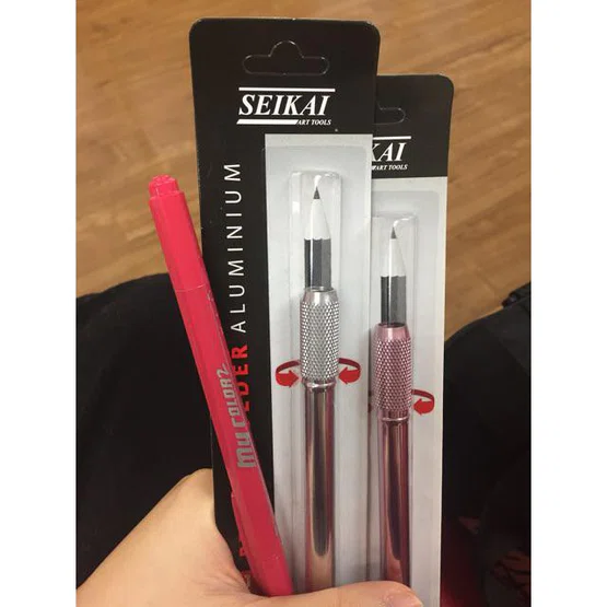 ปลอกต่อดินสอ อลูมิเนียม SEIKAI Aluminium Pencil Holder SE-CY003 (คละสี)