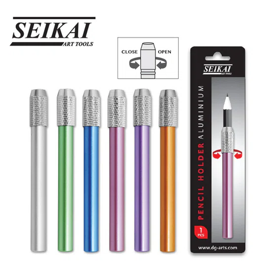 ปลอกต่อดินสอ อลูมิเนียม SEIKAI Aluminium Pencil Holder SE-CY003 (คละสี)