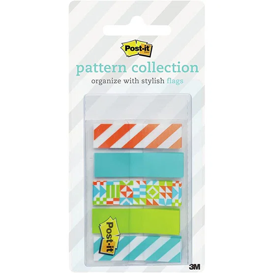 Post-it 684-GEOS FLAGS GEOS 0.47 X 1.7 100SHT/PACK โพสต์-อิท® แฟล็กซ์ รุ่นแพทเทริน์ลาย Geos