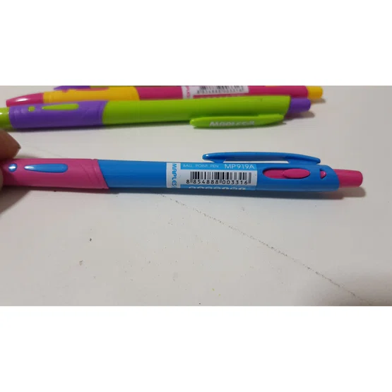 ปากกา Maples MP919a หมึกสีน้ำเงิน ด้ามคละสี  1 ด้าม
